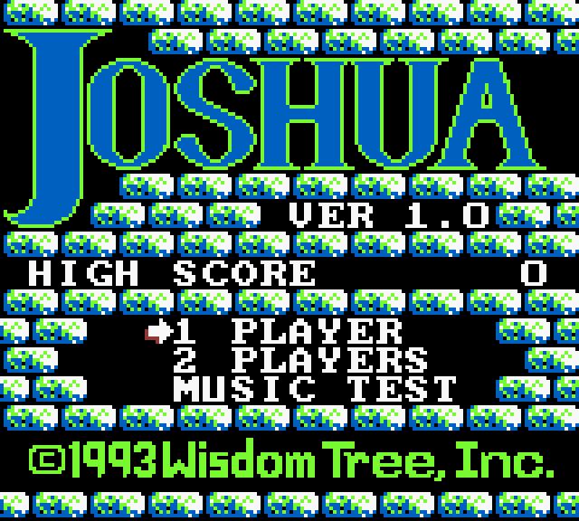 Joshua & the Battle of Jericho Title Screen